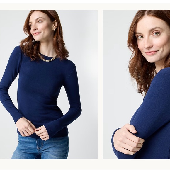 J. Crew 2 women’s Long-sleeve everyday tees - Picture 4 of 5